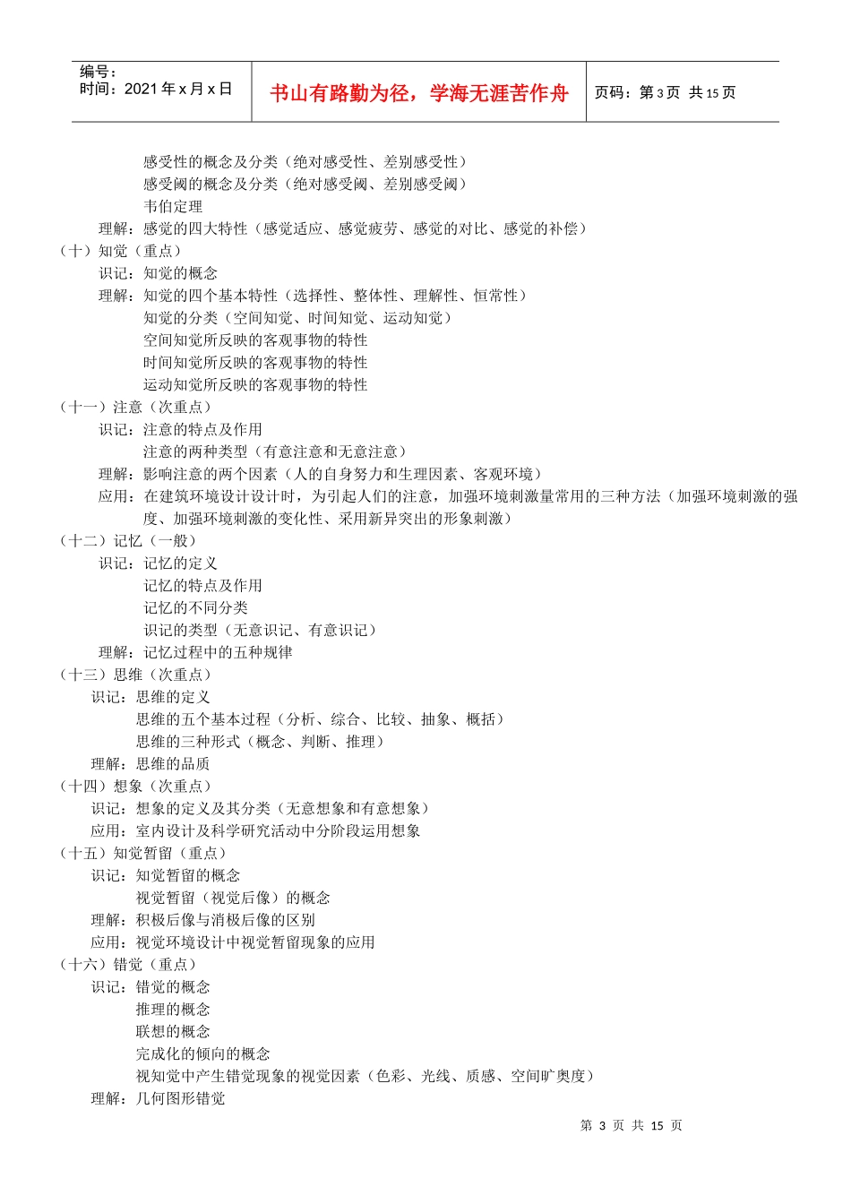 06217人机工程学考试大纲_第3页