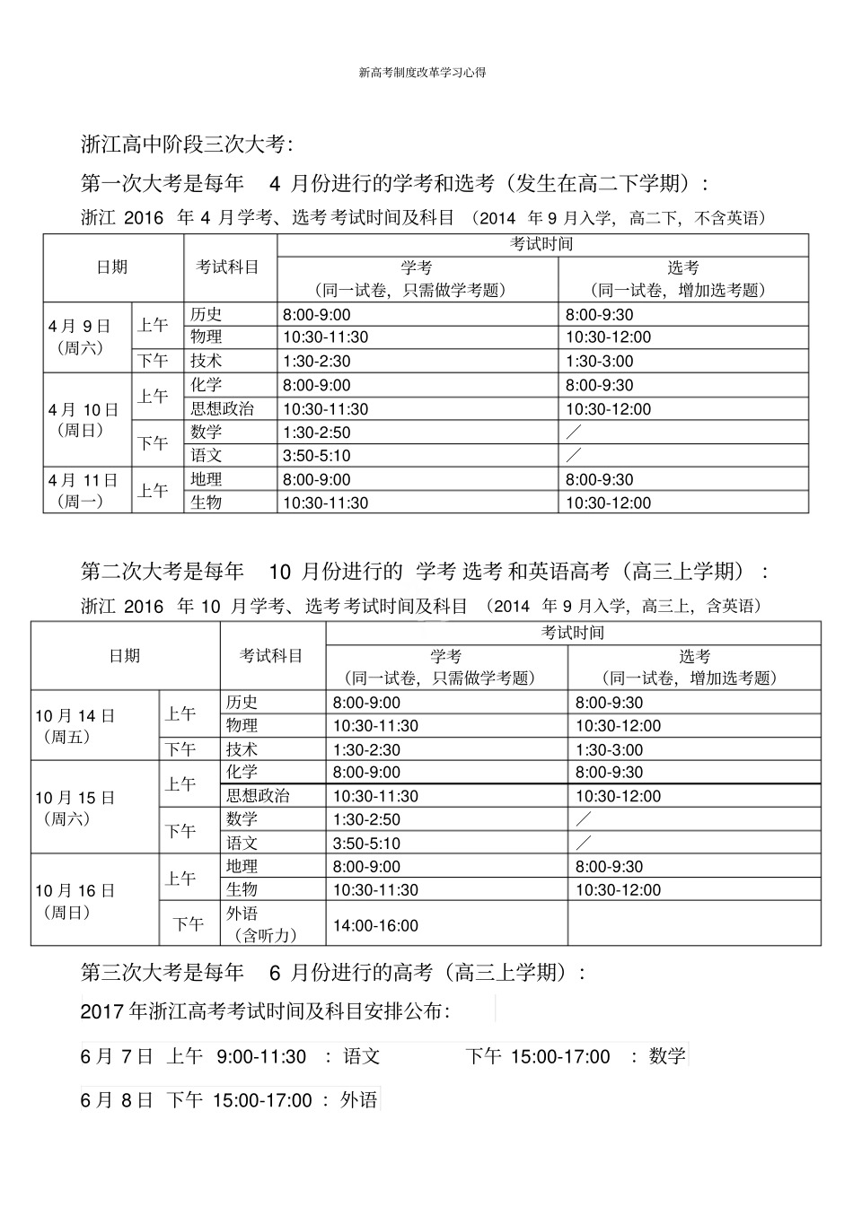文稿新高考制度改革学习心得_第3页