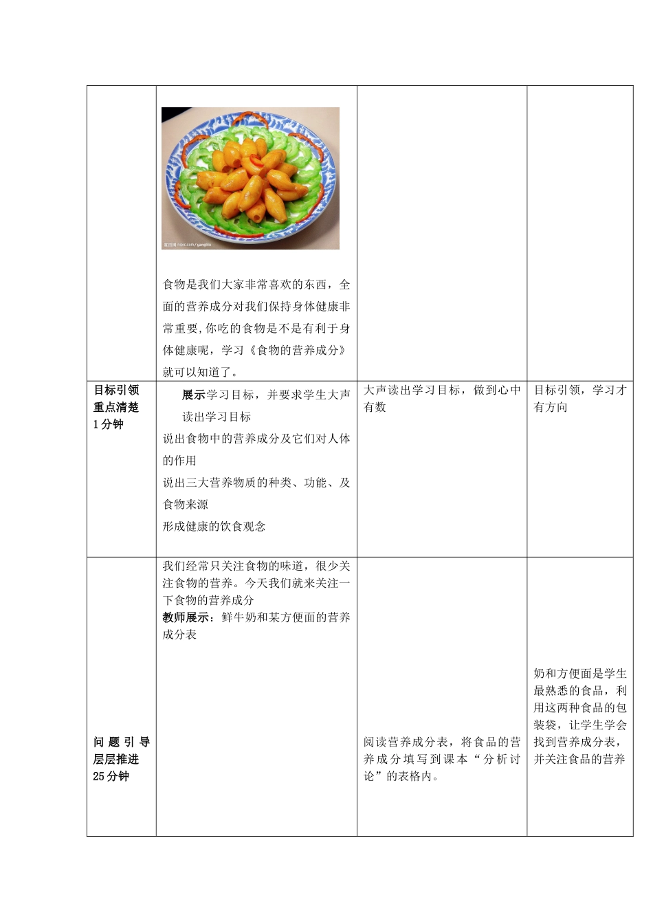 七年级生物下册 3.1.1 食物的营养成分教案（1）（新版）济南版-（新版）济南版初中七年级下册生物教案_第2页