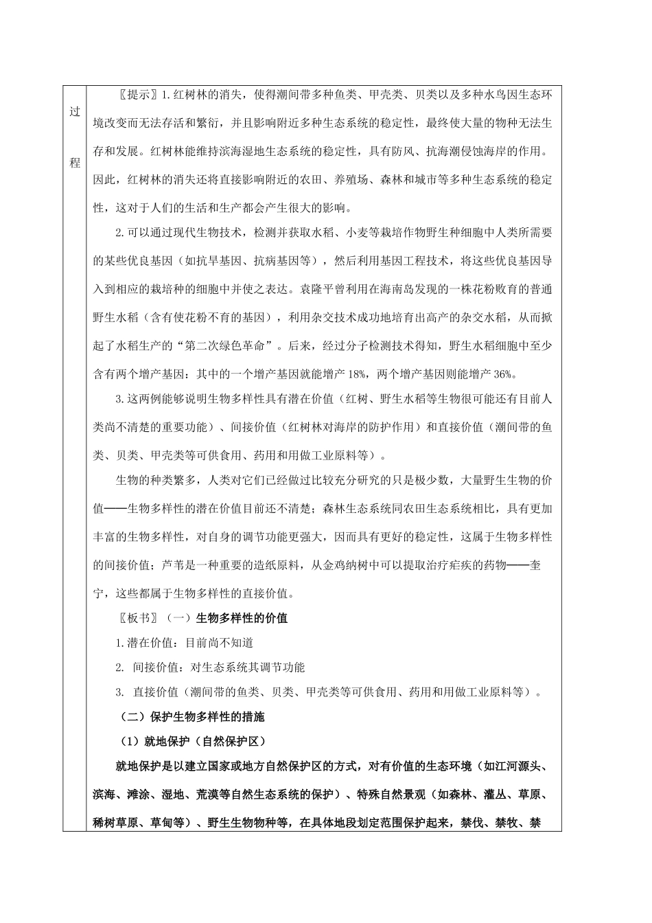 高中生物《保护我们共同的家园》教案6 新人教版必修3_第3页