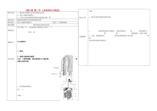 辽宁省抚顺市第二十六中学七年级生物下册《第9章 第二节 人体的消化与吸收》复习教学案 新人教版