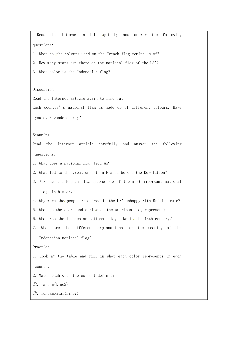 高中英语 Unit 3 The meaning of colour教案2 牛津译林版选修9-牛津版高三选修9英语教案_第2页