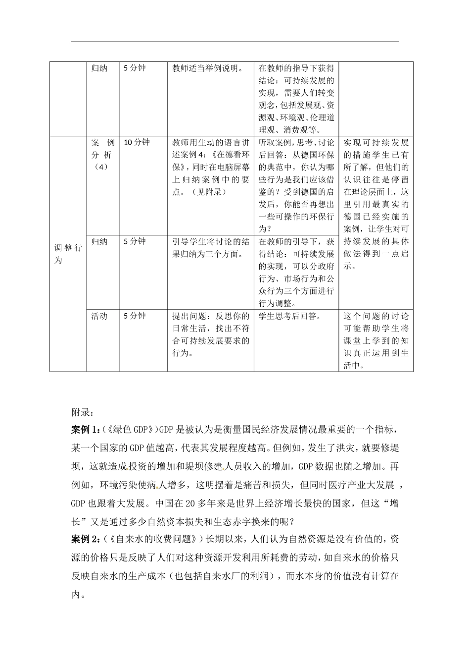 高中地理教案4.3通向可持续发展的道路中图版新课标必修2_第2页