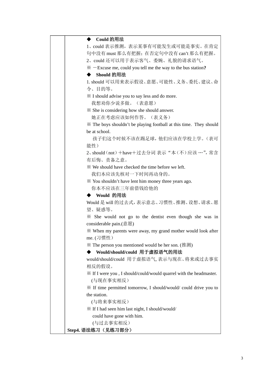 高三英语 Module 6《The Tang Poems-grammer》教案（外研版选修8）_第3页
