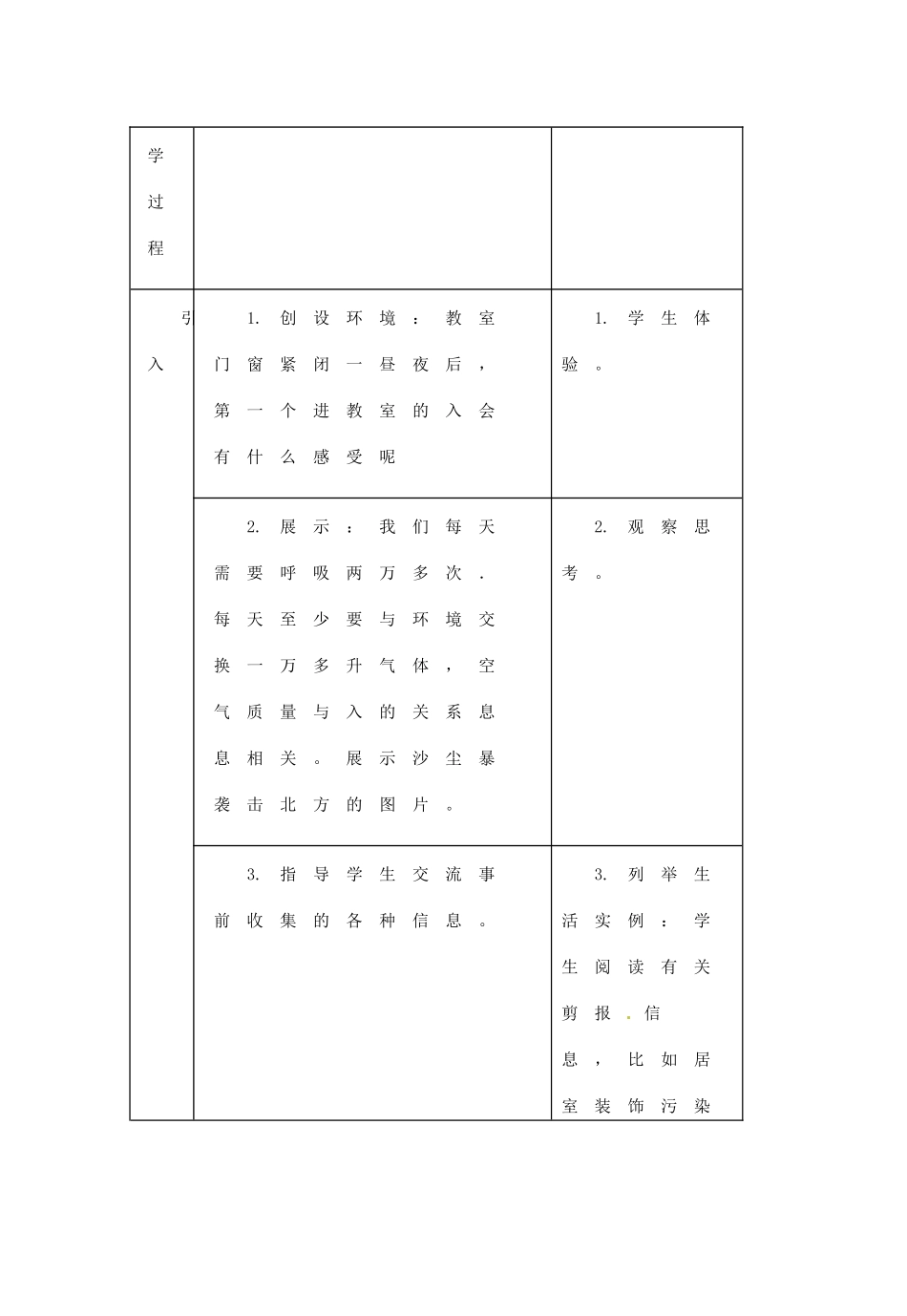 七年级生物下册 3.2.3《空气质量与健康》教案 济南版_第3页