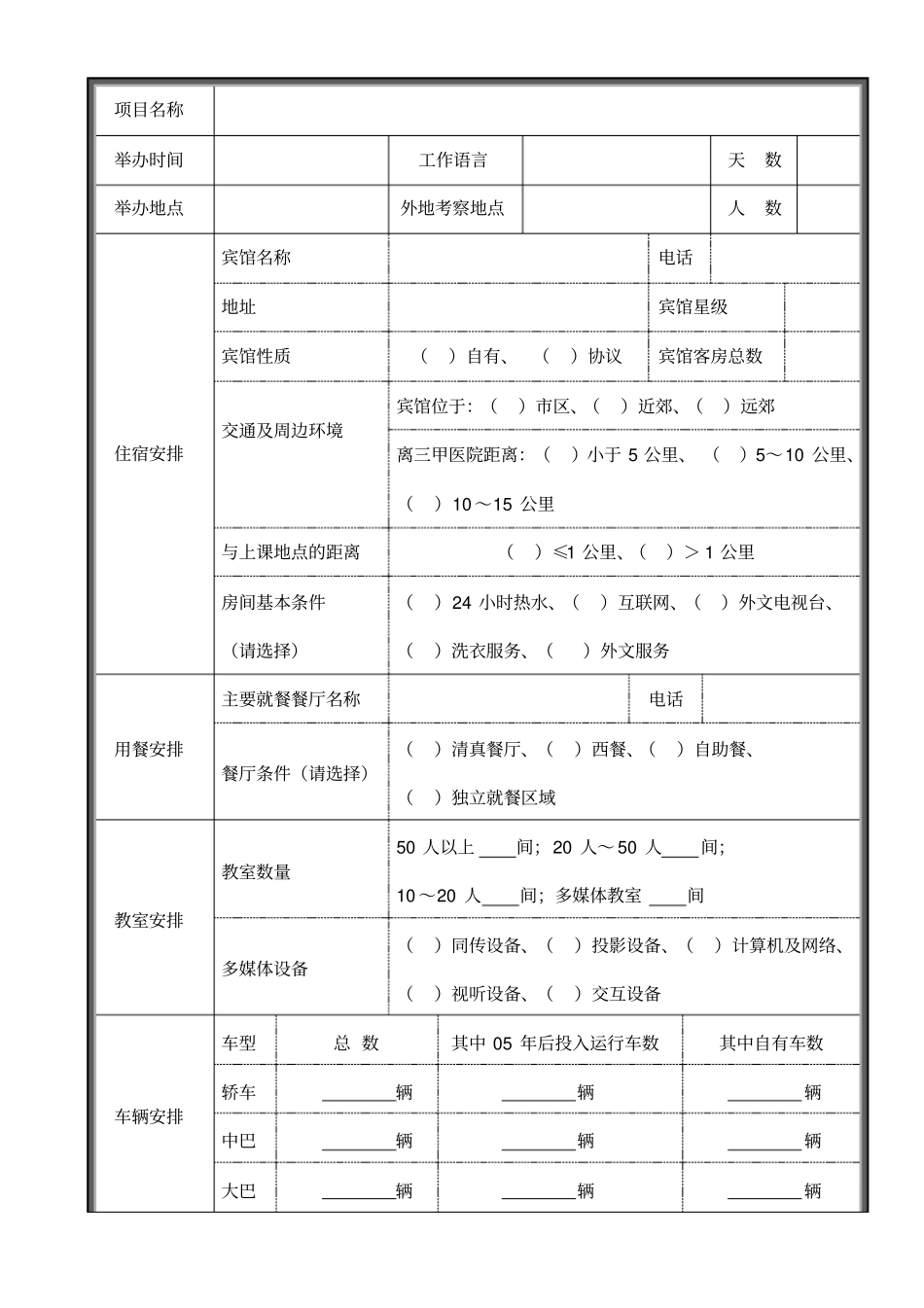 商务部援外培训承办单位信息表_第3页