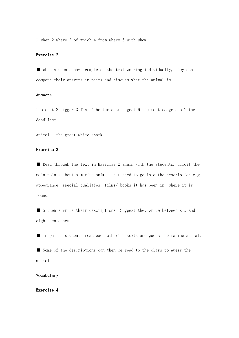 北师大版高一英语教案 Unit 7 The Sea Review-北师大版高一全册英语教案_第2页