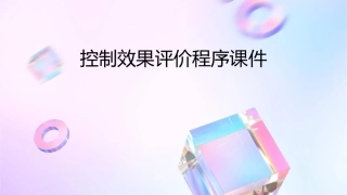 控制效果评价程序课件