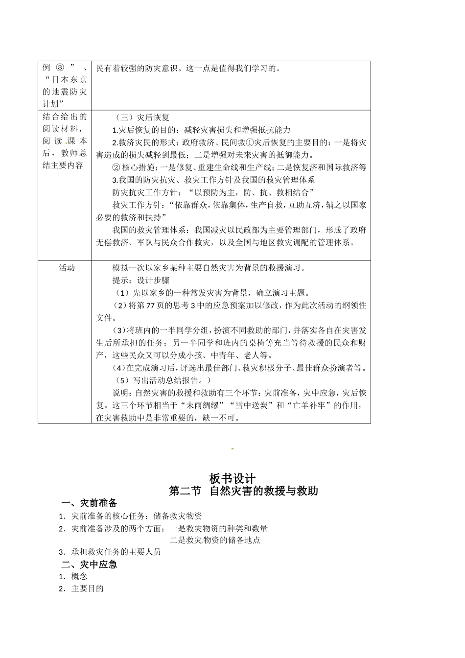 高中地理：32《自然灾害的救援与救助》教案新人教版选修5_第3页
