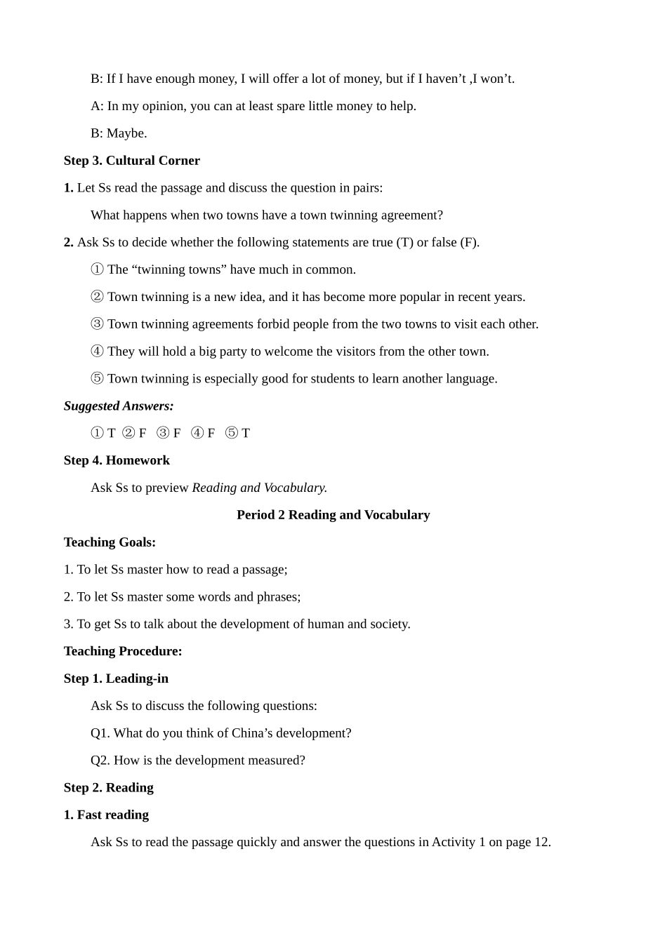 高中英语 module2 教案外研版必修3高一_第2页