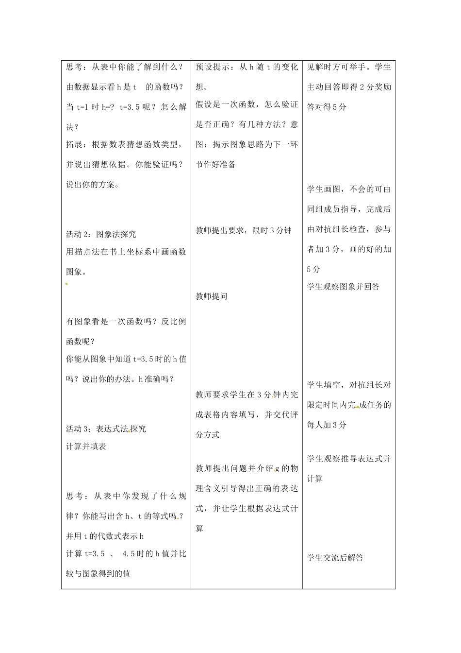 九年级数学下册 34.2 二次函数的三种表示方法教案 冀教版_第2页
