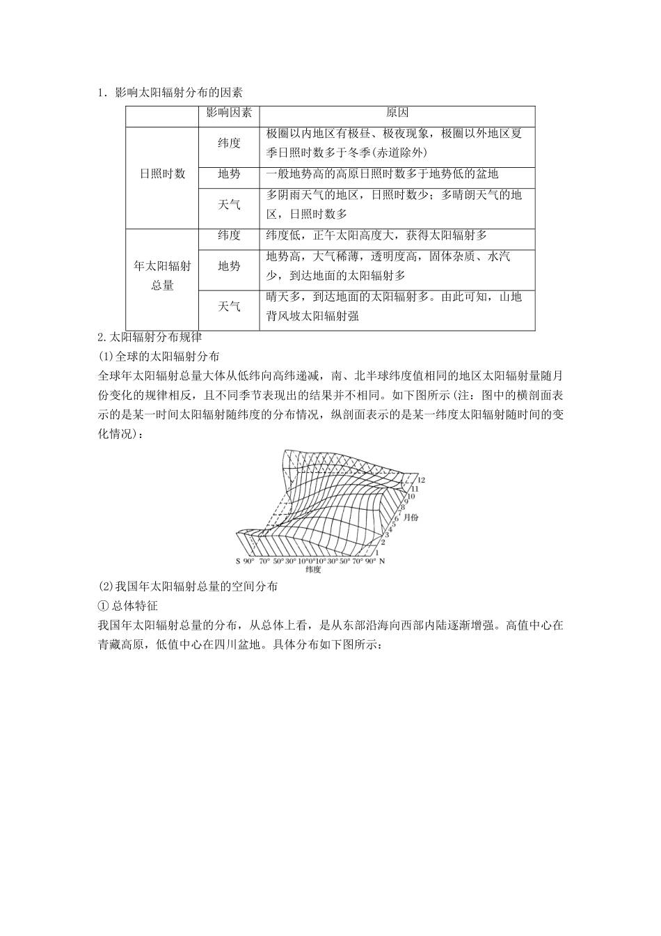 高考地理大一轮复习 第2章 宇宙中的地球 第4讲 太阳对地球的影响讲义 湘教版必修1-湘教版高三必修1地理教案_第2页