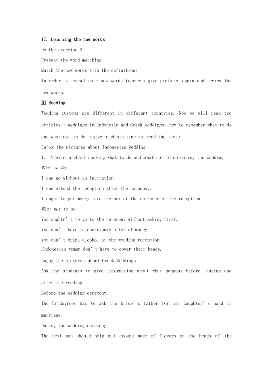 北京市房山区周口店中学高中英语《Unit 3 Celebration-Lesson 3》教案 北师大版必修1_第2页