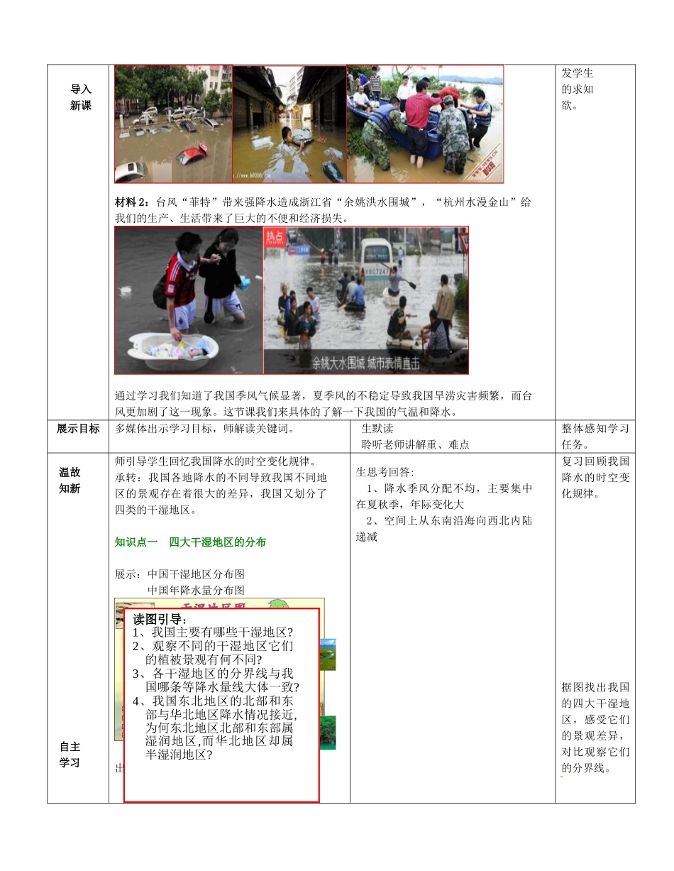 山东省滕州市大坞镇大坞中学八年级地理上册 2.2 气候复杂多样教案 （新版）商务星球版_第2页