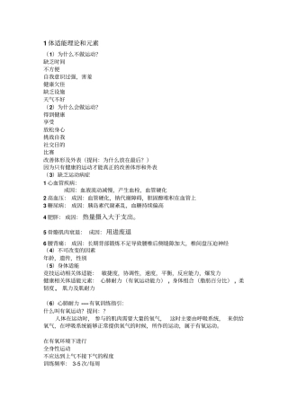 专业体适能教练培训资料