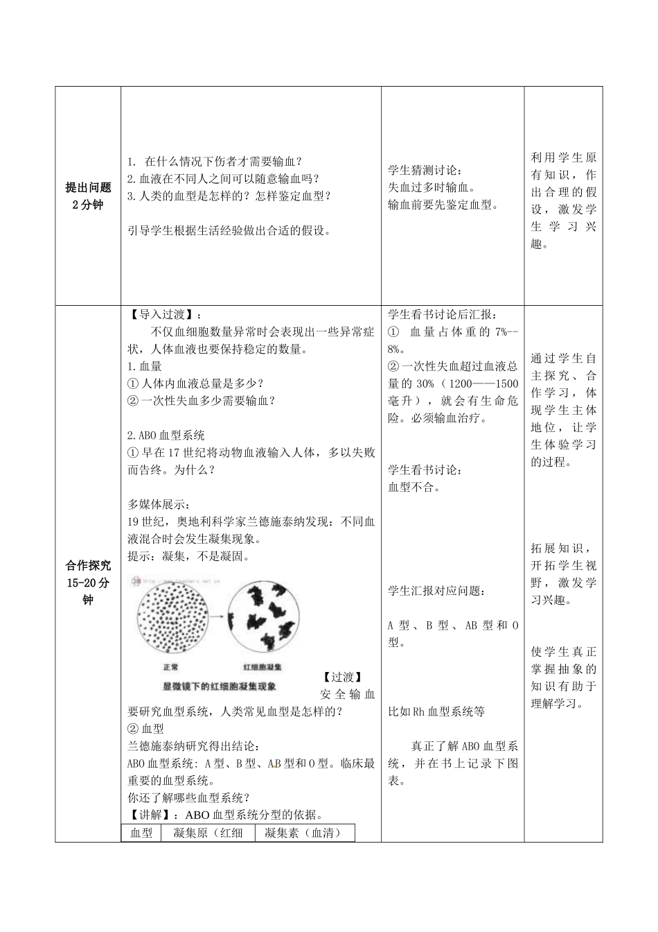 七年级生物下册 第3单元 第3章 第1节 物质运输的载体（第3课时）教案2 （新版）济南版_第2页