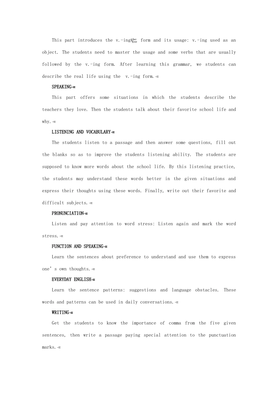 高中英语 Module 2 1st period教案 外研版必修1_第2页