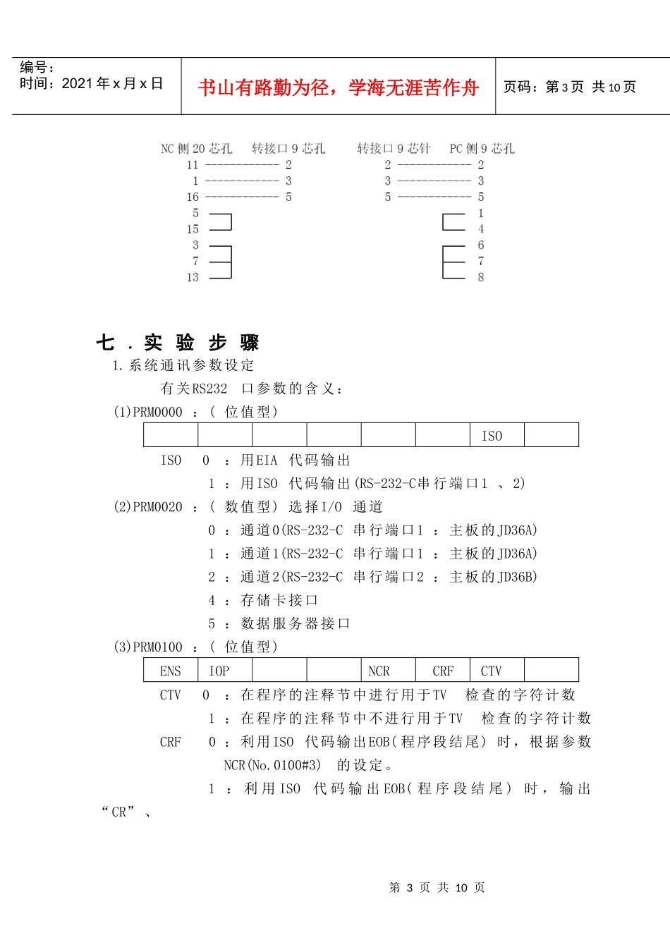 FANUC数控系统数据传输实验_第3页