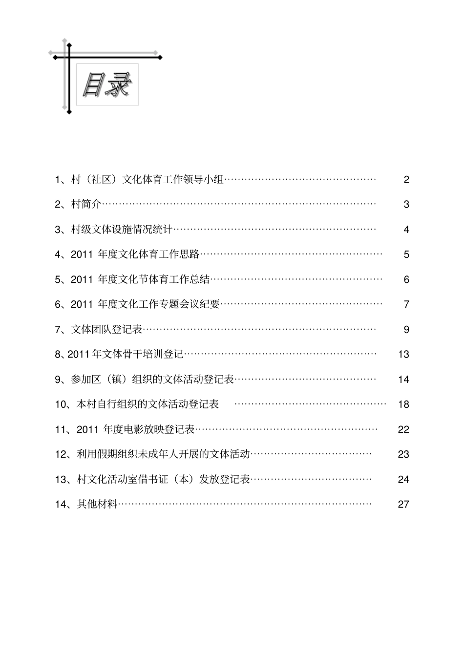 文体工作台账确定版_第1页