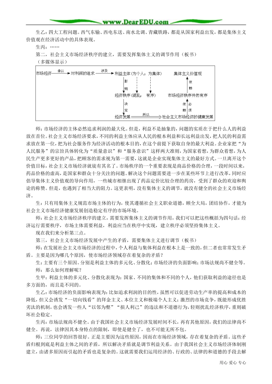 高二政治下册社会主义市场经济与集体主义_第3页