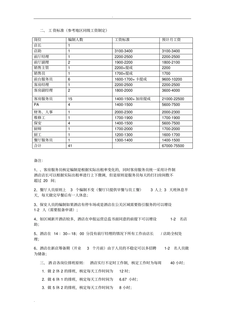 150间客房参考编制_第2页