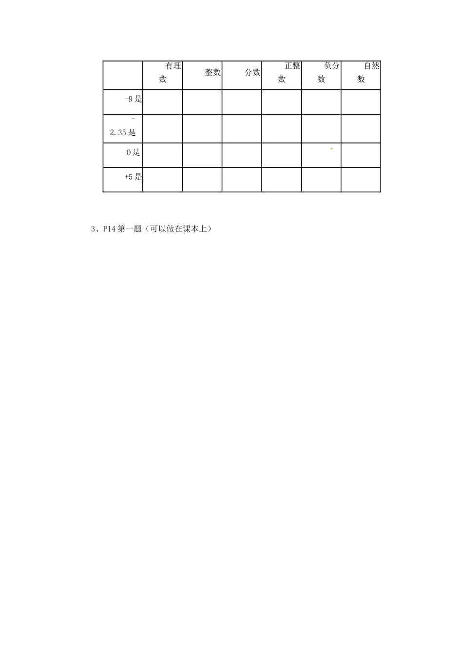七年级数学上册 1.2 有理数教案 人教新课标版_第3页
