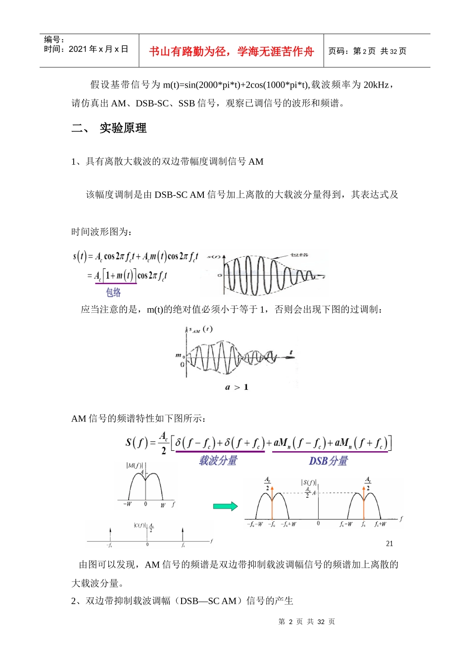 北邮通信原理软件实验报告XXXX_第2页