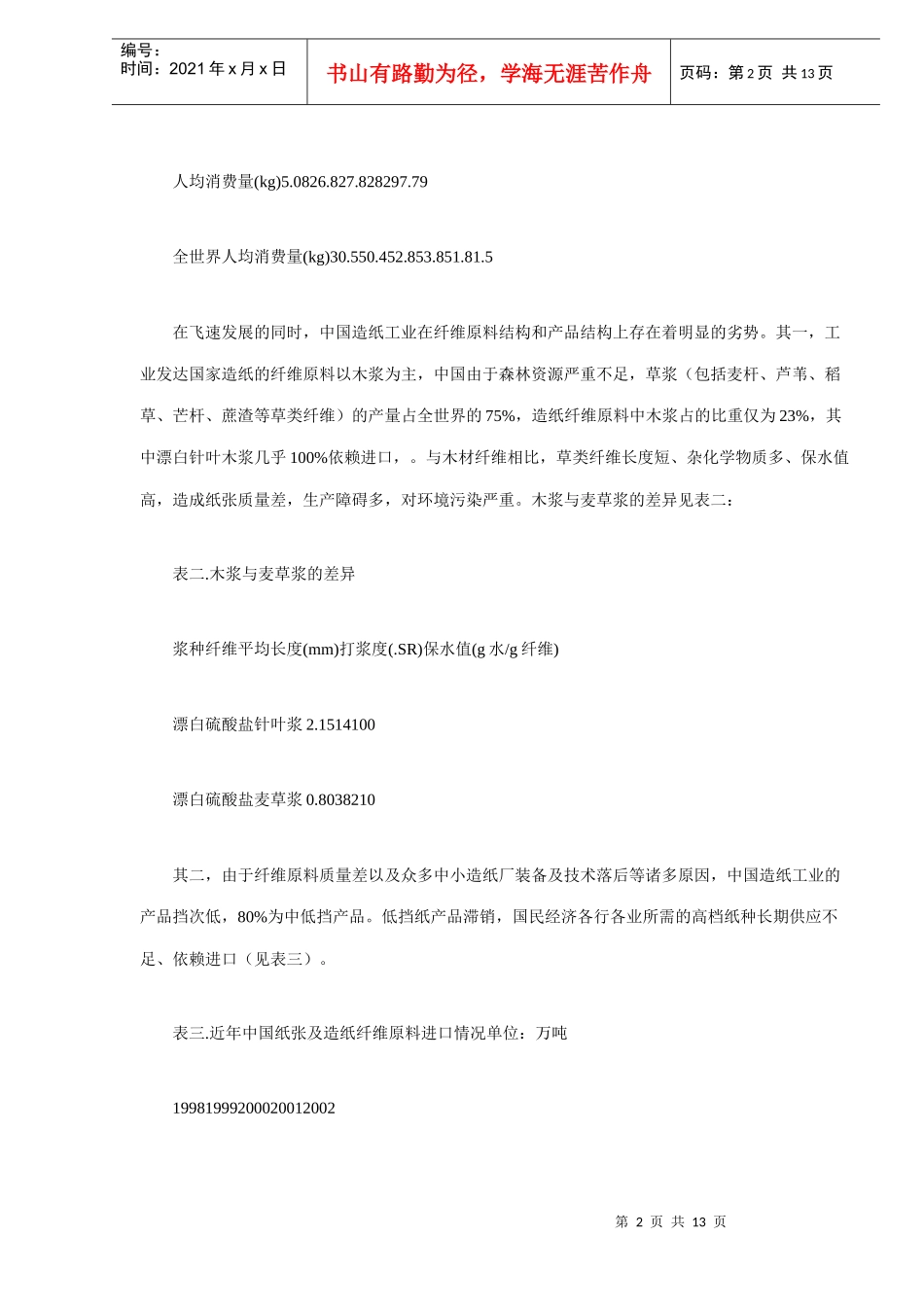 中国造纸化学品发展现状与趋势分析_第2页