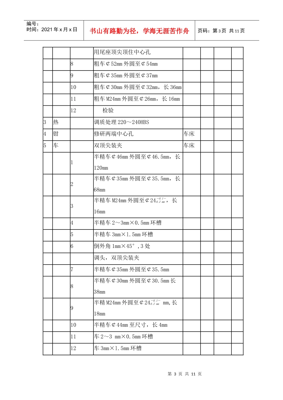 传动轴机械加工工艺实例机05讲座_第3页
