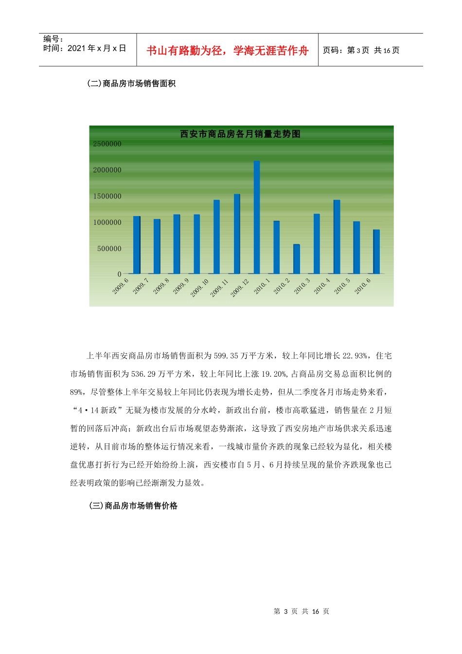 XXXX西安市房地产市场_第3页