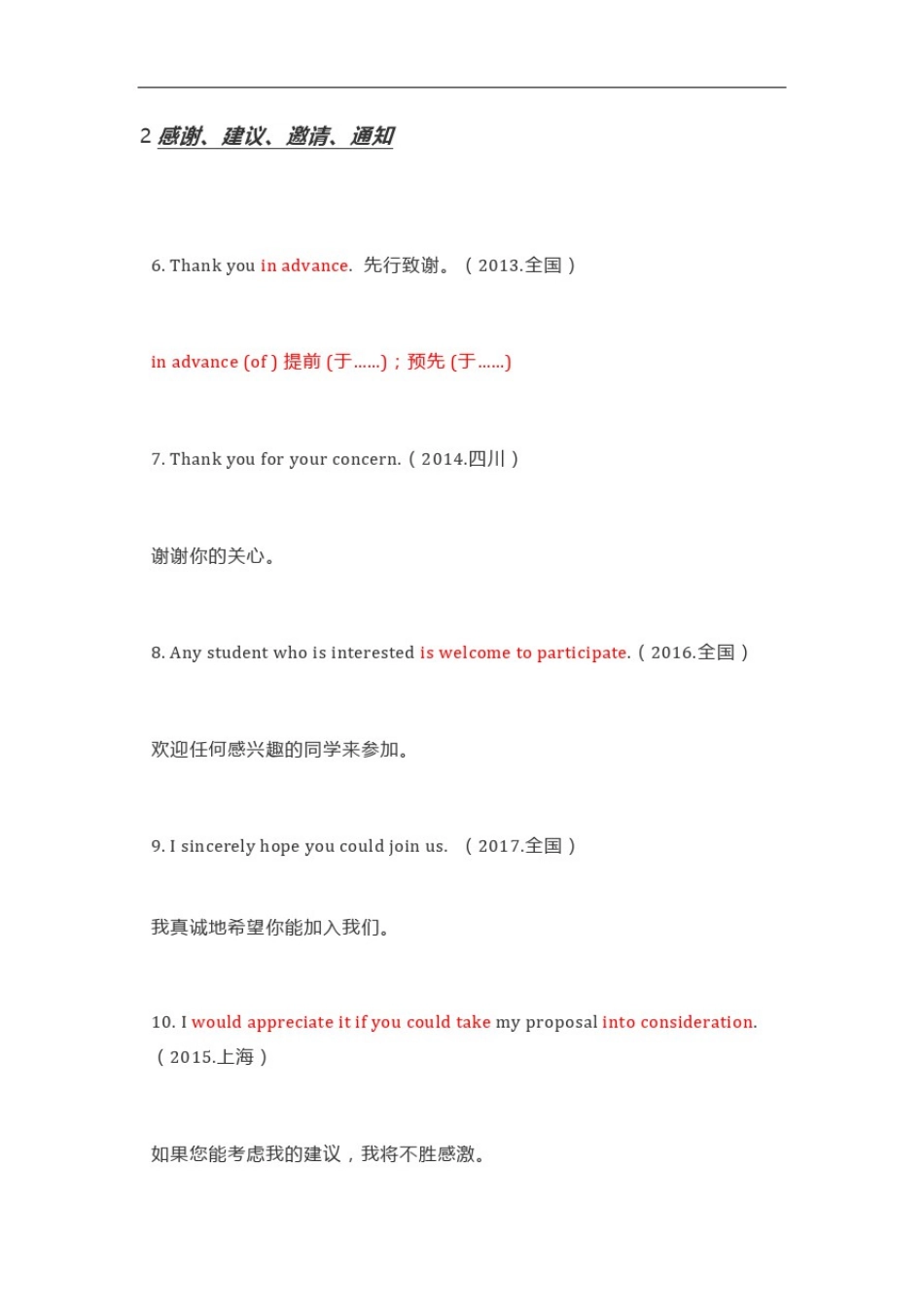十大热点话题语境：100个高考英语作文金句,10年积淀好句_第3页