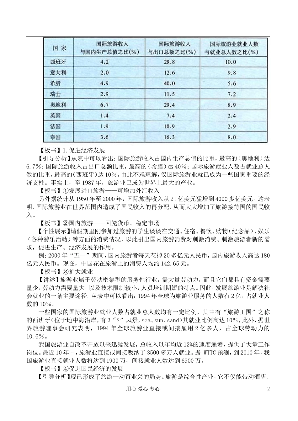 高中地理 3.1旅游规划概述教案 湘教版选修3_第2页