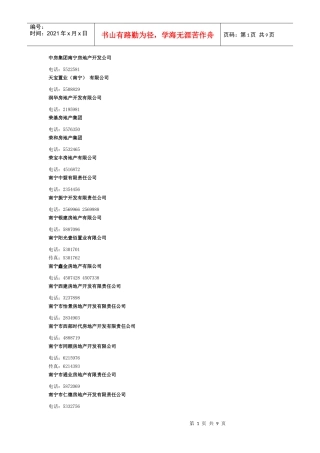 中房集团南宁房地产开发公司