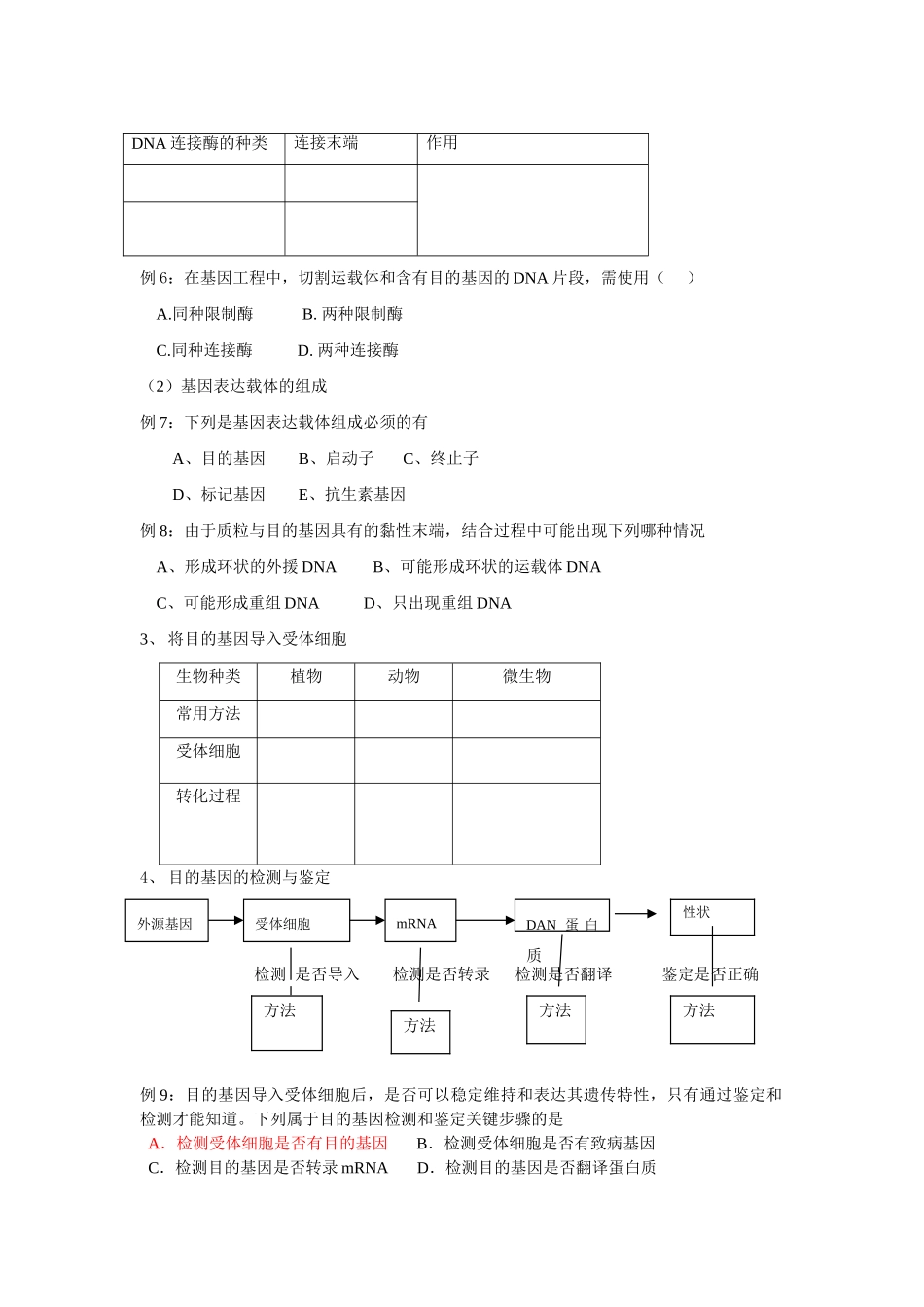 高中生物基因工程的基本工具和操作程序教案_第3页