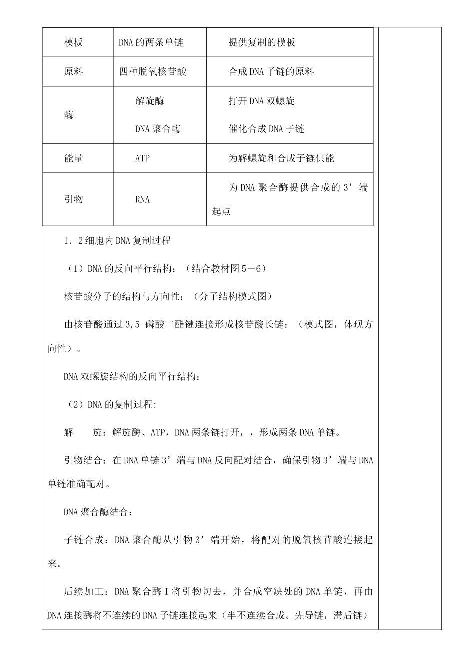高中生物《多聚酶链式反应扩增DNA片段》教案1 新人教版选修1_第2页