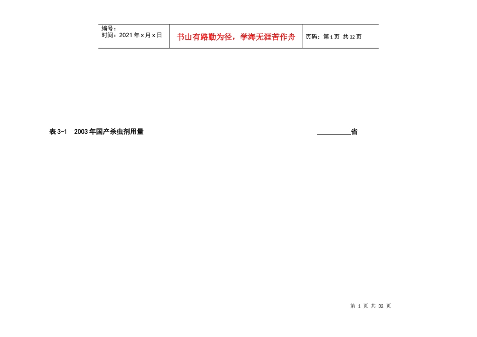 农药品种综合汇编_第1页