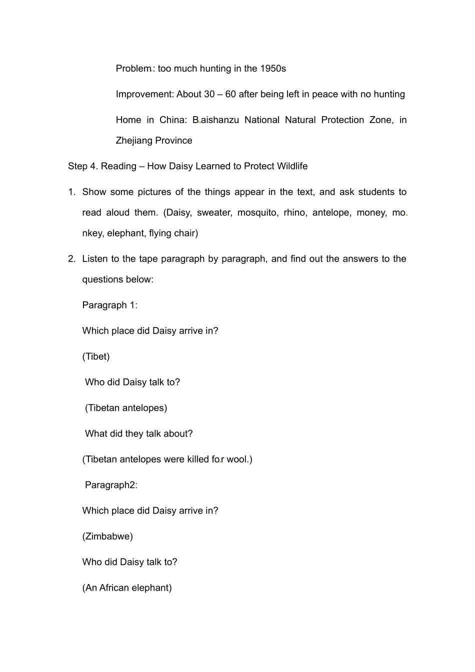 高中英语 Unit4 Warming Up,Pre-reading and Reading教案 新人教版必修2_第3页
