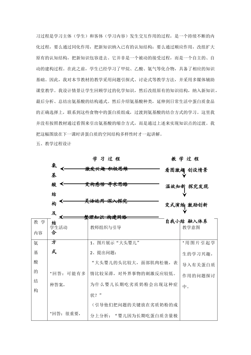 高中生物：2.2《生命活动的主要承担者——蛋白质》教案（1）（新人教版必修1）_第2页