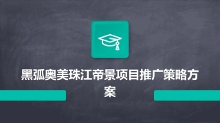 黑弧奥美珠江帝景项目推广策略方案课件