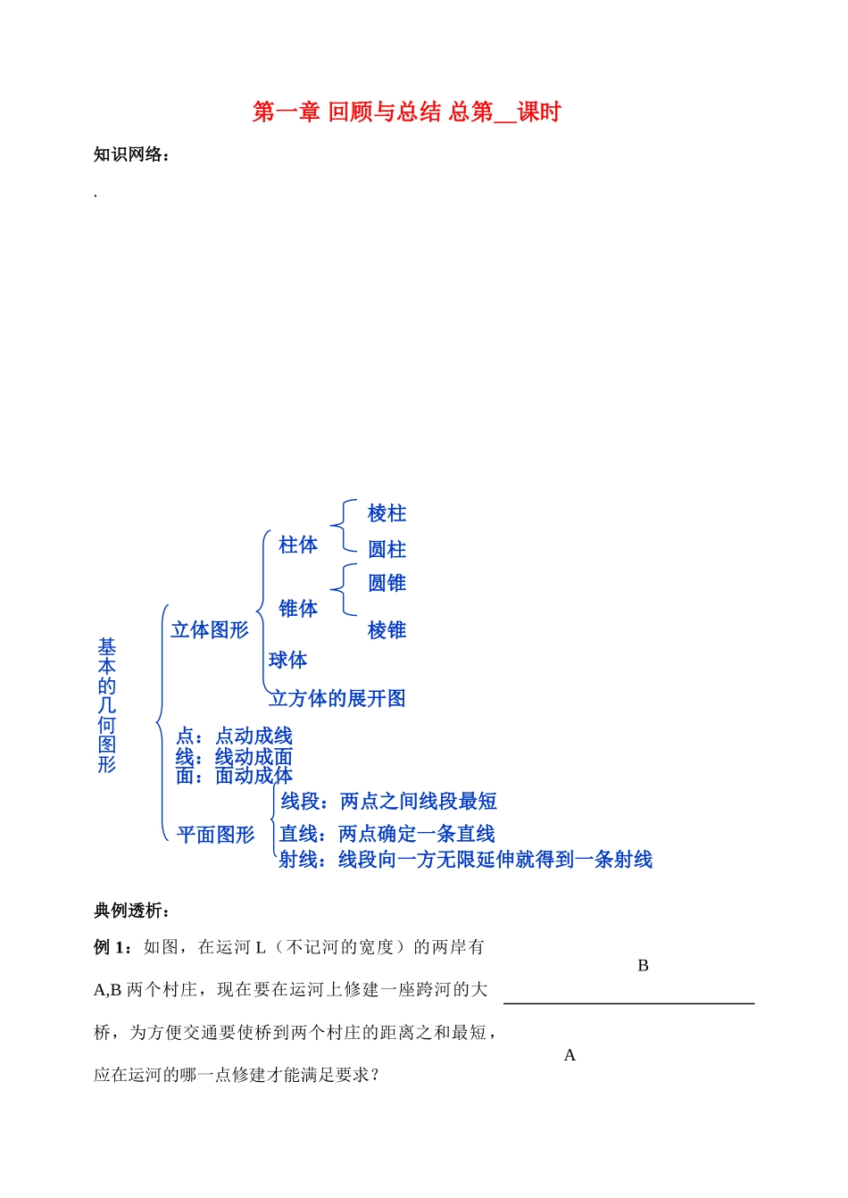 七年级数学 第一章总结 教案 青岛版_第1页