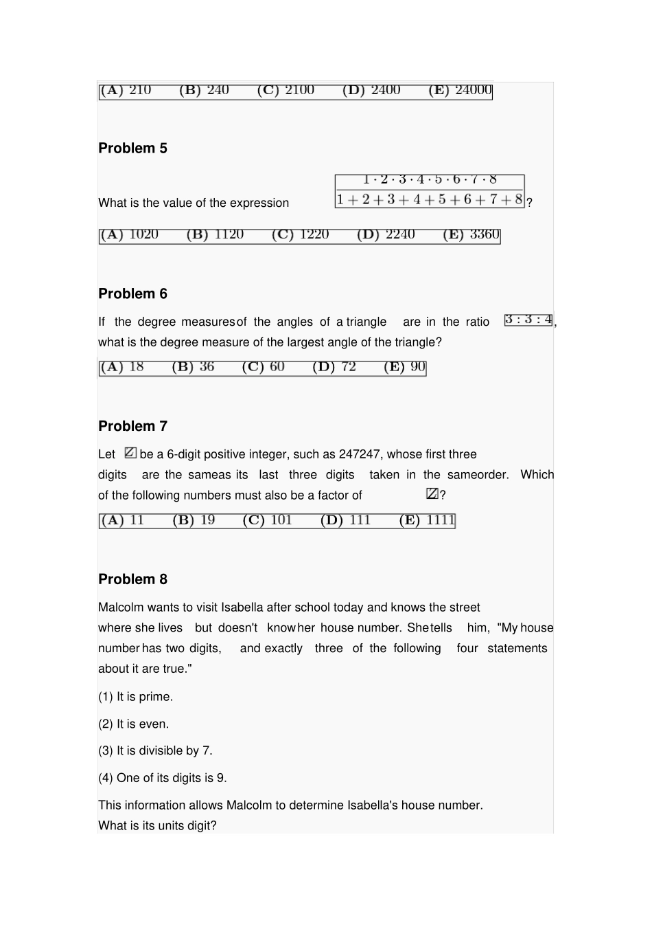 2017AMC8考题及答案_第2页
