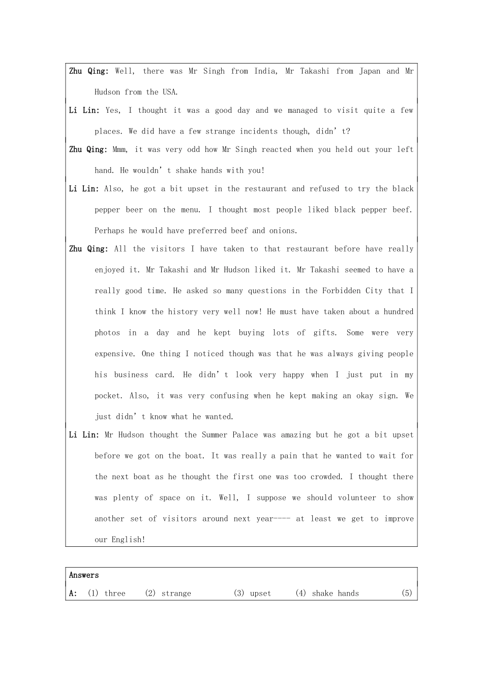 高中英语 Unit 3《understanding each ohter-task》教案1 牛津译林版选修6_第2页