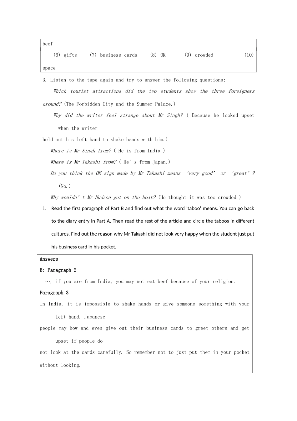 高中英语 Unit 3《understanding each ohter-task》教案1 牛津译林版选修6_第3页