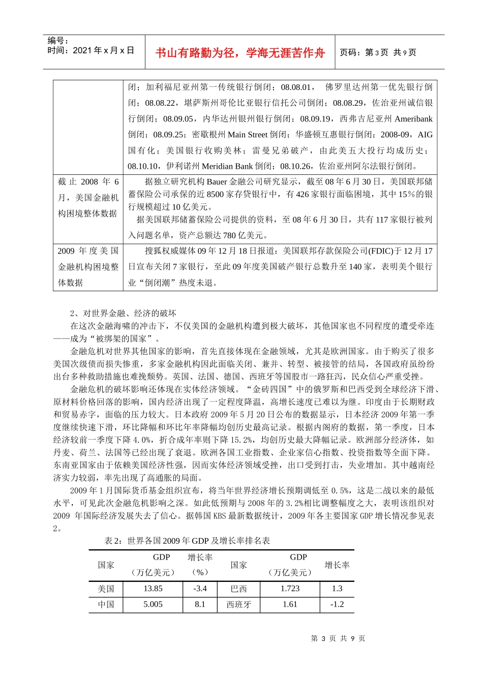 5国际金融危机形势下国际金融改革及我国的作用研究_第3页