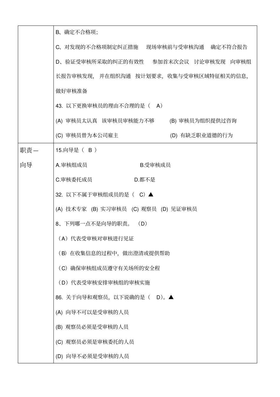 审核部分—选择题(单选)_第3页