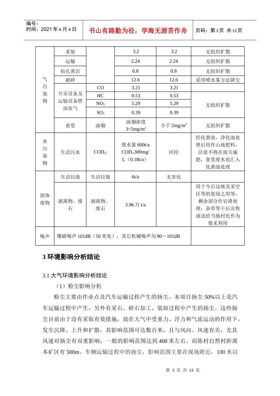 余姚市三七市镇井头村乌石山普通建筑石料矿开采工程_第3页