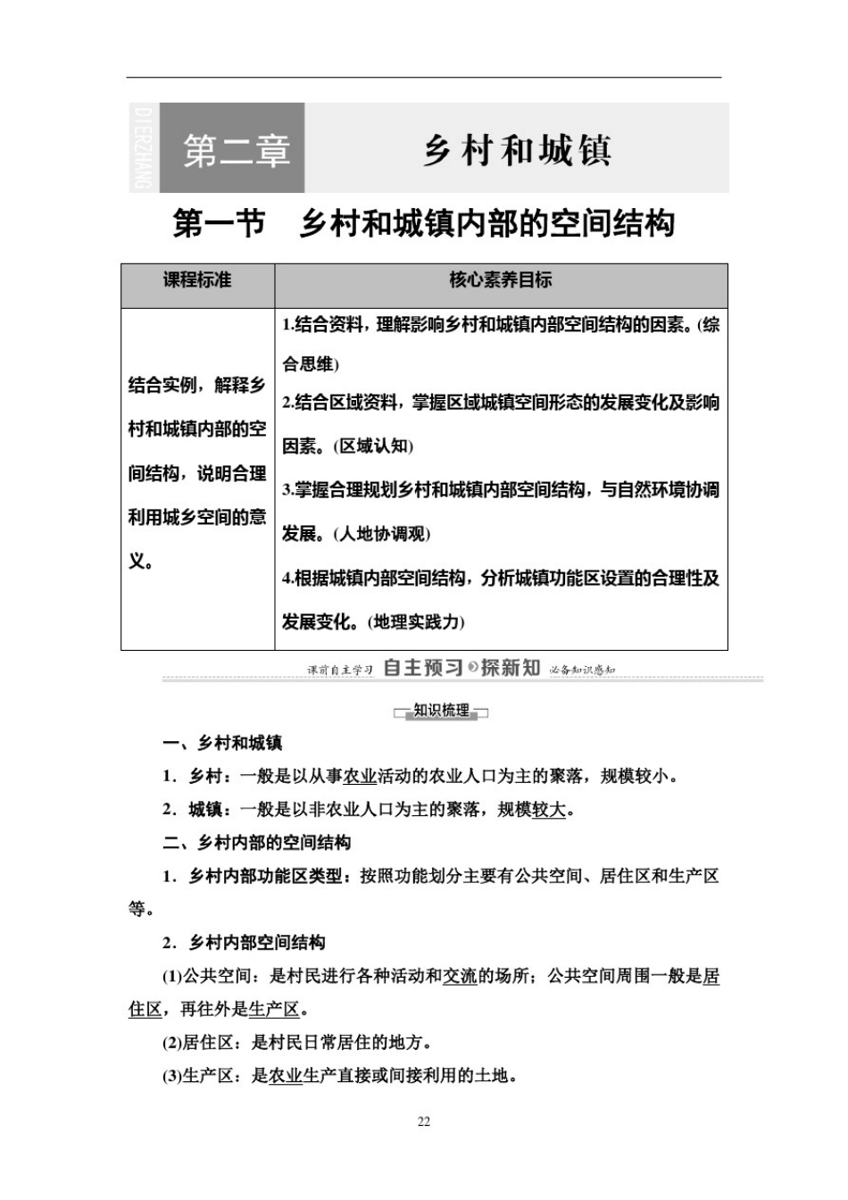 20-21第2章第1节乡村和城镇内部的空间结构_第1页