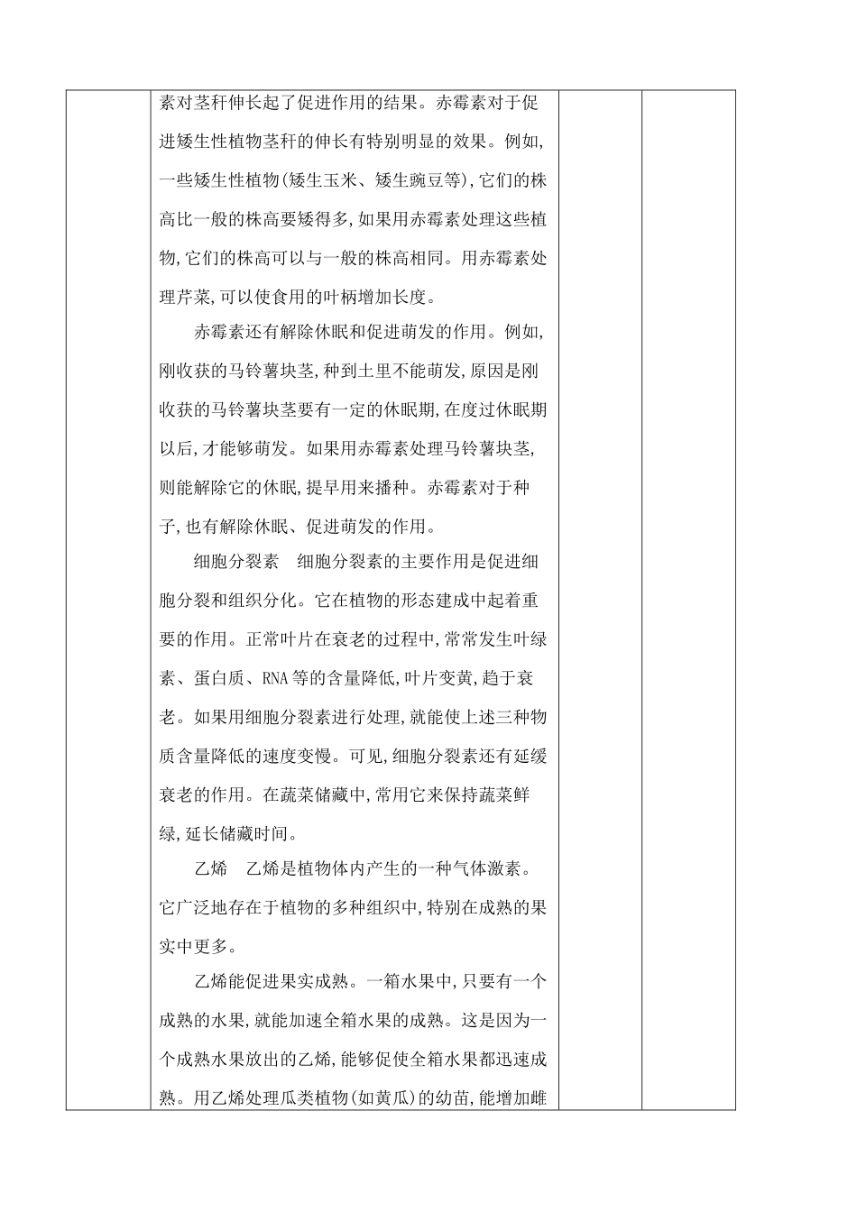 高中生物其他植物激素教案 新课标 人教版 必修3_第2页