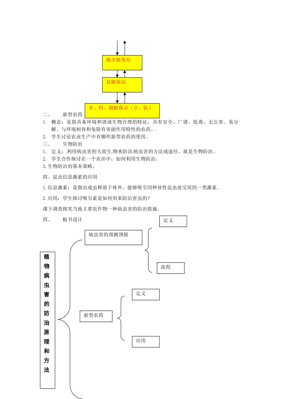 高中生物： 112 植物病虫草害的综合防治（教案）中图版选修2_第2页