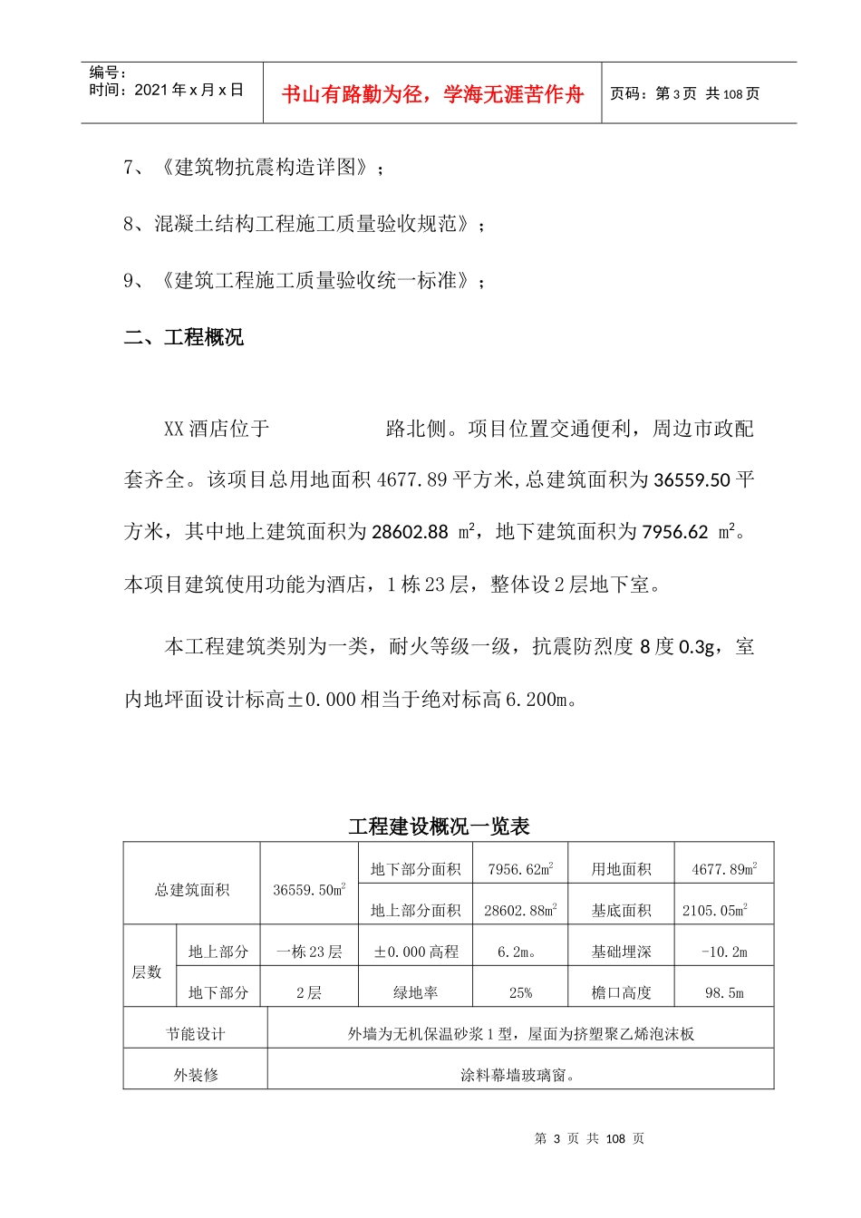 XXX大酒店工程模板施工方案(含计算式)（DOC94页）_第3页